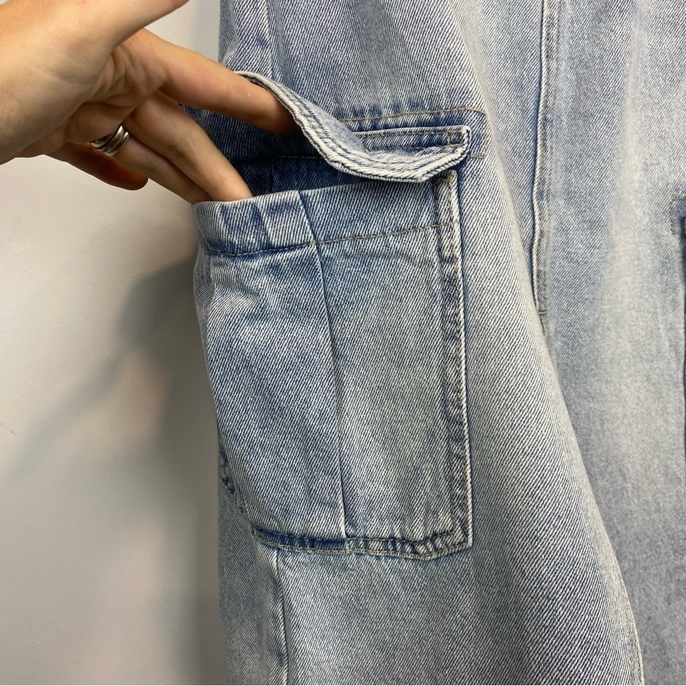 Calvin Klein • cargo denim midi skirt - Picture 7 of 14